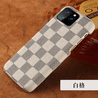 Coque de protection haut de gamme luxueuse avec monogramme pour Apple 15promax 11 12 13 Plus IPhone16 Design de marques tendance Électroplaté PC