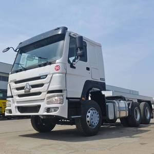 รถบรรทุกหัวลาก SINOTRUK Howo 6x4 พวงมาลัยซ้าย มือสอง 351-450 แรงม้า รับน้ำหนัก 21-30 ตัน เกียร์ธรรมดา 8 เกียร์เดินหน้า/1 เกียร์ถอยหลัง เบาะนั่งระบบลม - Product Image 1