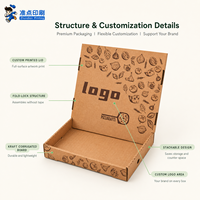 Boîtes d'emballage alimentaire en carton ondulé pliables, légères, résistantes à l'huile et inodores, avec impression de logo personnalisée, pour pizza, biscuits