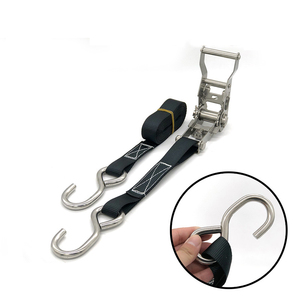 Vente directe 1 pouce 25mm noir <span class=keywords><strong>enrouleur</strong></span> sans fin en acier inoxydable serrure à <span class=keywords><strong>cliquet</strong></span> <span class=keywords><strong>sangle</strong></span> d'arrimage sans crochet Polyester matériel - Product Image 6