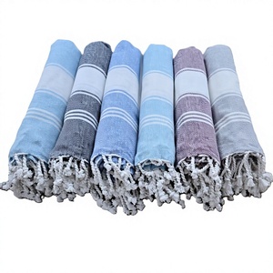 Eco-Friendly Cotton Striped Modern <b>Beach</b> <b>Towels</b> - Product Image 4