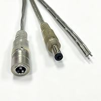 Câble de connexion DC transparent 20AWG DC5521 mâle-femelle pour moniteur LED et ordinateur portable, fourni par l'usine