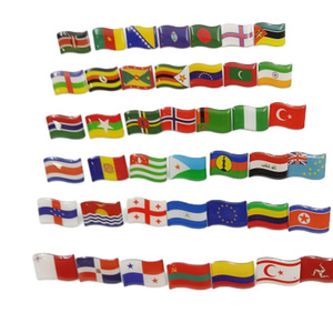 Meilleure vente broche drapeau métal artisanat Souvenir monde drapeau broches émail dur doux en relief broche - Product Image 4