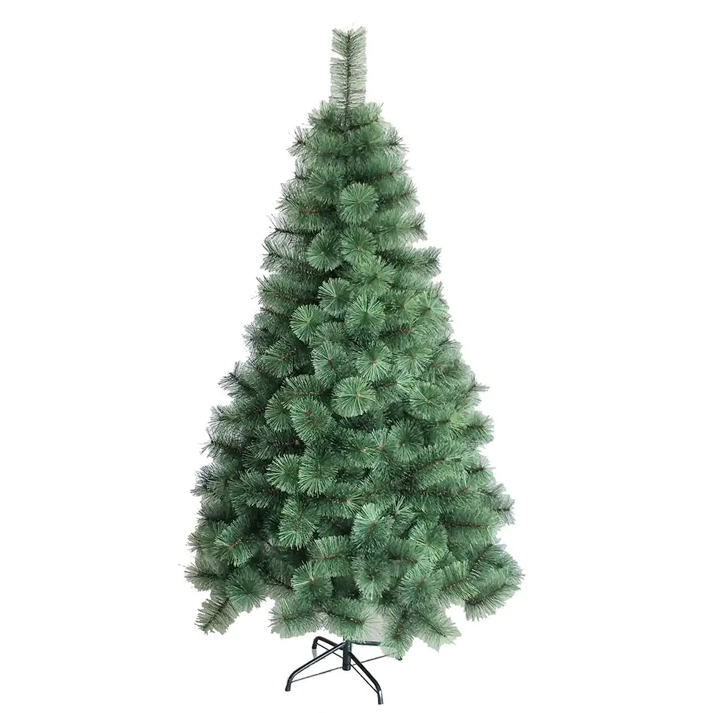 زينة زينة عيد الميلاد الصناعية الطويلة الداخلية إبرة صنوبر خضراء شجرة عيد الميلاد