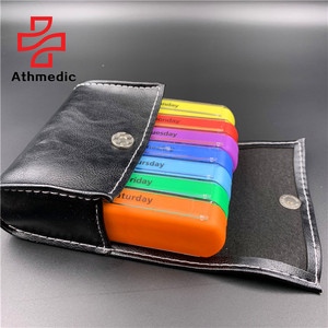2025 athmedic thực phẩm Lớp 7 Ngày Hàng Tuần <span class=keywords><strong>28</strong></span> trường hợp màu <span class=keywords><strong>Pill</strong></span> Box trường hợp kế hoạch tổ chức trong PU Túi da - Product Image 1