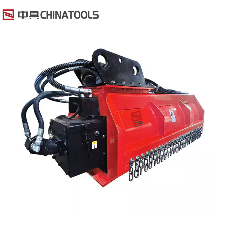Mini Excavator Mowing Ground Farm Tool