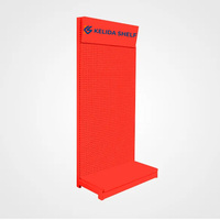 Étagère de présentation pour quincaillerie avec logo personnalisé, panneau perforé métallique, support de suspension pour outils, type sur pied, étagères de présentation robustes