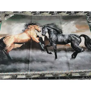 80*120cm Chinese machine customized design wall hanging tapestry with amazing effect custom made