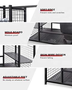 Chariot de présentation grande capacité avec roues verrouillables, idéal pour ranger balles de golf, clubs, gants et accessoires – Polyvalent pour magasin et garage - Product Image 3