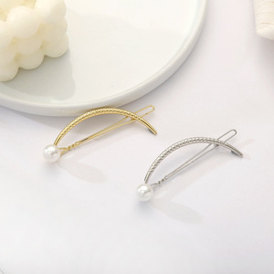 Suministro directo de fábrica Diseño de fiesta hueco de moda Estilo de Corea Aleación de oro Accesorios para el cabello para mujeres Pinza para el cabello - Product Image 2