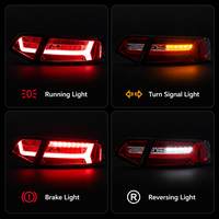 Ensemble de feux arrière LED BK pour Audi A6 2008-2012, style restylé, clignotants dynamiques à LED complets, plug and play