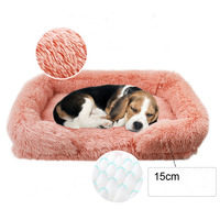Fabricant chinois Vente en gros Lit rond moelleux en peluche d'hiver pour chien chat lit pour animaux de compagnie personnalisé de style nordique écologique