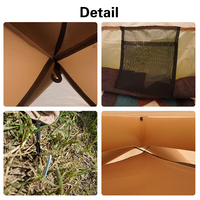 Grande tente de camping gonflable 230*230*170cm, double couche, imperméable, portable, pliable, pour l'extérieur