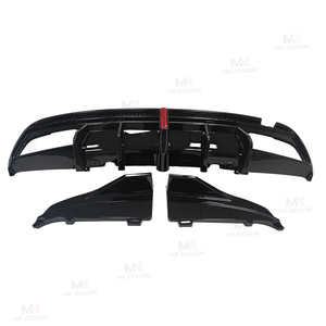 Diffusore Posteriore VTEN Style in PP, Splitter Posteriori in ABS per Mercedes-Benz Classe <span class=keywords><strong>C</strong></span> <span class=keywords><strong>W205</strong></span> C43 C63 <span class=keywords><strong>AMG</strong></span> Berlina 4 Porte 2015-2021 - Product Image 2