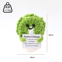 Prachtige Gehaakte Smile Fruit Handgemaakte Positieve Energie Bureau Maatjes Peer Kleine Knuffels Handgemaakte Sleutelhanger Pp Katoenen Pop