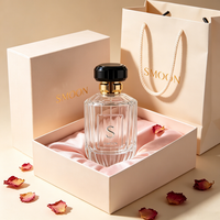 Flacon de parfum rond noir personnalisé de 100 ml, nouveau design 2026, pour hommes, flacon de parfum de luxe avec emballage en boîte