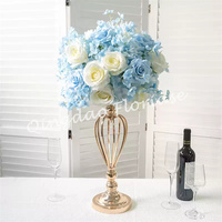 Arrangement de boule de fleur bleu clair FL-121 Arrangements floraux bleu bébé centres de table pour l'événement de fête de mariage