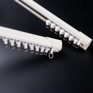 IKSUN Moderne Double Rails Droit <span class=keywords><strong>Rideau</strong></span> Piste Côté Nano Silence <span class=keywords><strong>Tringle</strong></span> À <span class=keywords><strong>Rideau</strong></span> Accessoires Plafond Installation <span class=keywords><strong>Rideau</strong></span> Rail - Product Image 4