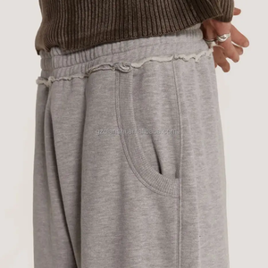 <span class=keywords><strong>Pantaloni</strong></span> larghi da donna in <span class=keywords><strong>maglia</strong></span> di spugna francese ricamati su misura - Product Image 2