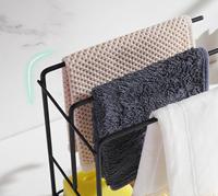 Support mural double niveau en acier au carbone pour éponges, égouttoir à liquide, étagère multifonctionnelle pour cuisine, organisateur pour brosses et vaisselle