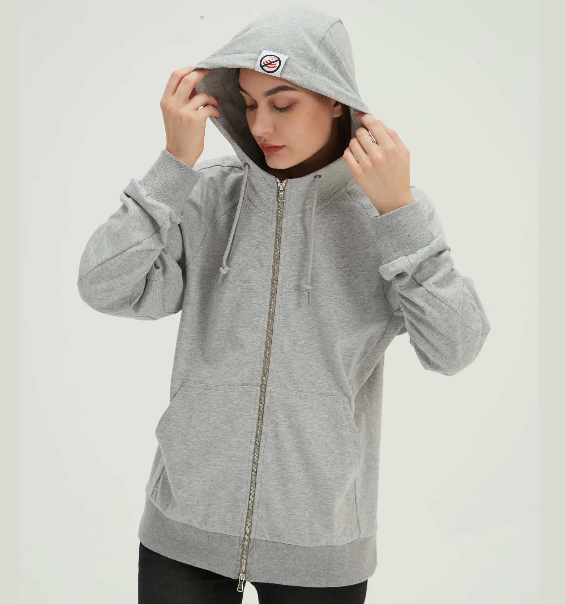 EMF Protection Silver Fiber Infused Cotton Faraday Hoodie With ...