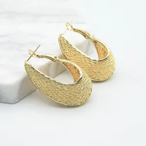 2022新款黄铜耳环配件女性镂空高品质结婚礼物女性耳环复古黄铜饰品