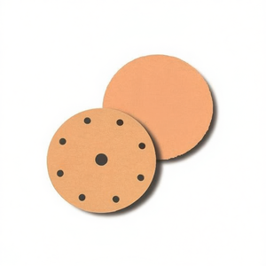 Discos de lijado TTAKE de 6+1 agujeros, discos de fibra de corindón de grano 500 con respaldo de velcro para lijado y pulido - Product Image 2