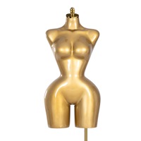 Mannequin de torse féminin en fibre de verre, modèle de présentation de vêtements demi-corps, courbes BBL