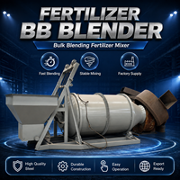 Mélangeur de fûts industriel automatique pour engrais en vrac avec moteur et pompe pour machine de mélange d'engrais en poudre NPK