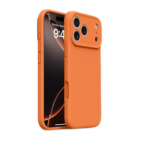 New Orange Silicone lỏng trường hợp điện thoại cho Iphone 17 Pro Max 17 không khí Silicone đổ xô lót chống sốc trường hợp điện thoại tùy chỉnh - Product Image 1