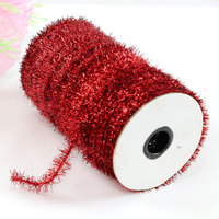 2mm Glitzerband-Rolle, Funkelndes Feiertagsdekorationsband, Geeignet für Weihnachtsdekoration, Party-Basteleien und Geschenkverpackungen