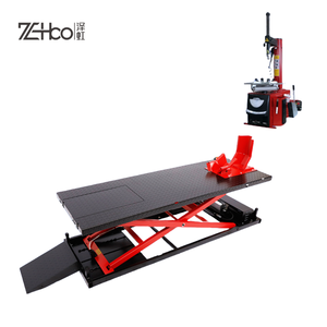 1000kg Hydraulische Pneumatische Motorfiets Heftafel Schaarlift voor het Heffen van Motorfietsen & Auto's, Max. Hoogte 1200mm, Hot Sale - Product Image 1