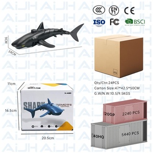 AiJH 2.4G 4CH Nuovo Design Giocattolo da Esterno Simulazione Impermeabile RC Squalo Telecomandato Animale Giocattolo - Product Image 6