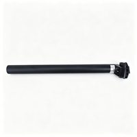 Tige de Selle en Alliage d'Aluminium Promax SP-252 27.2 x 350mm Noir Sablé à Vis Unique avec Micro-ajustement pour Vélo – Stock en Gros