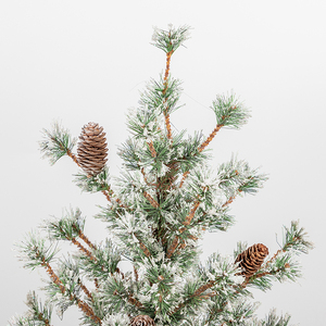 Arbre de Noël miniature enneigé pré-éclairé Co-Arts Wrap - Product Image 3