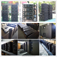 LA-25 Dual 5 Inci Line Array Aktif Dalam Ruangan Luar Ruangan Sound System Speaker Dj Speaker Line Array Kecil Sistem Alamat Publik