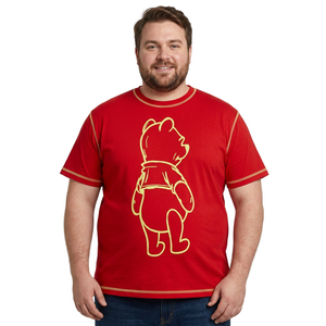 Camiseta de Moda para Hombre, Talla Grande, Tela Oxford, Anti-Pilling, Transpirable, Impresión Serigráfica, Venta al Por Mayor Directa de Fábrica, Precio Económico - Product Image 1