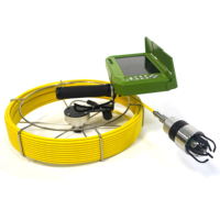 Caméra d'inspection de canalisation portable avec compteur métrique et tête de caméra grand angle pour l'inspection des canalisations d'égout