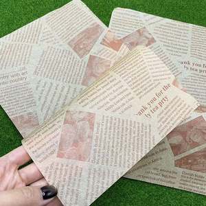 Custom Printed Grease-proof Pe Coated Sandwich Wax <b>Paper</b> Bread Packaging <b>Paper</b> - Product Image 6