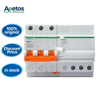 Disjoncteur miniature Schneider RCBO MCB EA9R 3P C40A/30mA Type A RCCB 6kA pour la protection contre les courants résiduels