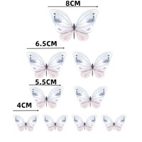 Hot Selling Cake Decora ting Supplies Schöne Schmetterling Paper Cake Topper zum Dekorieren des Geburtstags von Mädchen