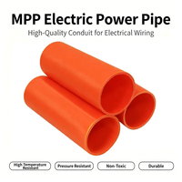 Tube MPP renforcé orange de 180 mm à longueur personnalisée, haute performance, haute pression, faible friction, pour l'ingénierie de dissimulation en profondeur