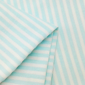 Tela de punto elástica de poliéster y algodón con rayas, 40S, lisa, con un solo spandex, para camisetas, camisas, ropa interior y forros. - Product Image 2