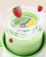 Blender Portabel Isi Ulang USB Ramah Lingkungan Berkualitas Tinggi 380ml dengan Pisau Stainless Steel Mini Elektrik untuk Rumah Tangga dan Luar Ruangan