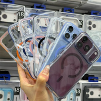 Casing HP Transparan Anti Guncangan PC Berkualitas Tinggi untuk iPhone 17 18 Pro/pro Max Anti-Kuning dengan Magnet