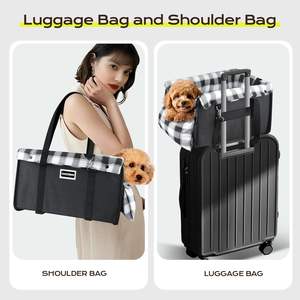 Tasarımcı taşınabilir Pet köpek araba için koltuk çantası su geçirmez plastik farklı renkler açık seyahat yılbaşı tatil için küçük köpekler - Product Image 2