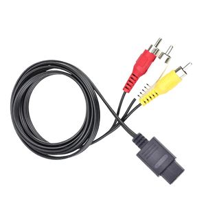 Cable adaptador <span class=keywords><strong>de</strong></span> audio y video AV compuesto para TV, cable RCA 64 N 3 para Super <span class=keywords><strong>SNES</strong></span>, Game Cube GC, accesorios - Product Image 1