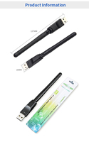 Penghubung PC Adaptor Nirkabel Antena Usb Wifi Mini Dongle 150Mbps Dongle Jaringan Alfa Nirkabel Wifi untuk Laptop Desktop