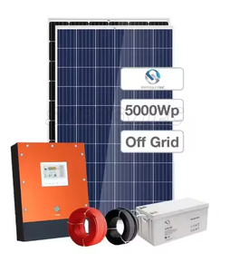 Système solaire hors réseau monocristallin 5 kW le plus vendu avec contrôleur MPPT et batterie lithium-ion pour usage domestique SN - Product Image 1