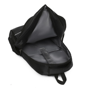 Laptop <b>Backpack</b> For Men Business Travel <b>Large</b> <b>Capacity</b> Shoulder Bag With Laptop Compartment Solid Color - Product Image 1
